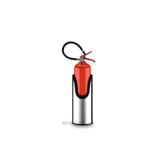 Suporte Para Extintor De Incêndio Brinox Decorline Ø 17 x 40,5 cm Aço Inox