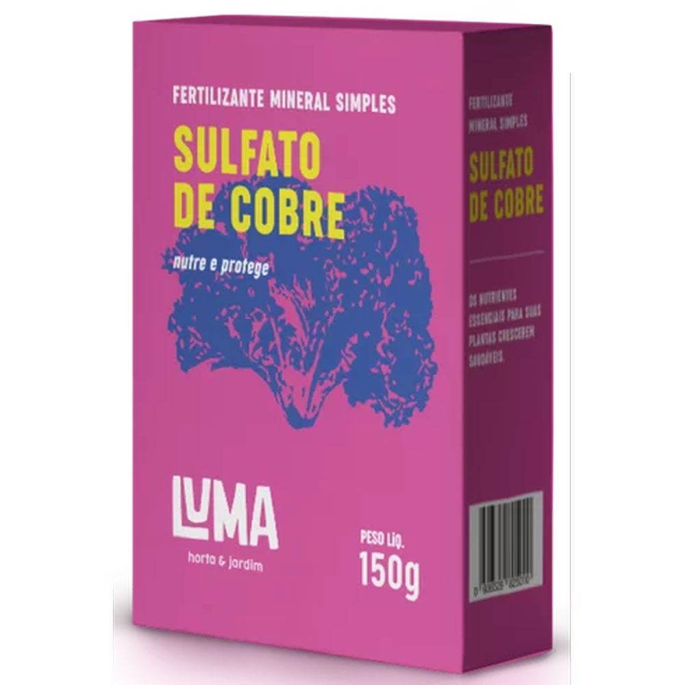 Fertilizante Mineral Simples Sulfato De Cobre 150g - Luma | Shopee Brasil