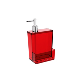 Dispenser Coza New Glass 600ml Vermelho