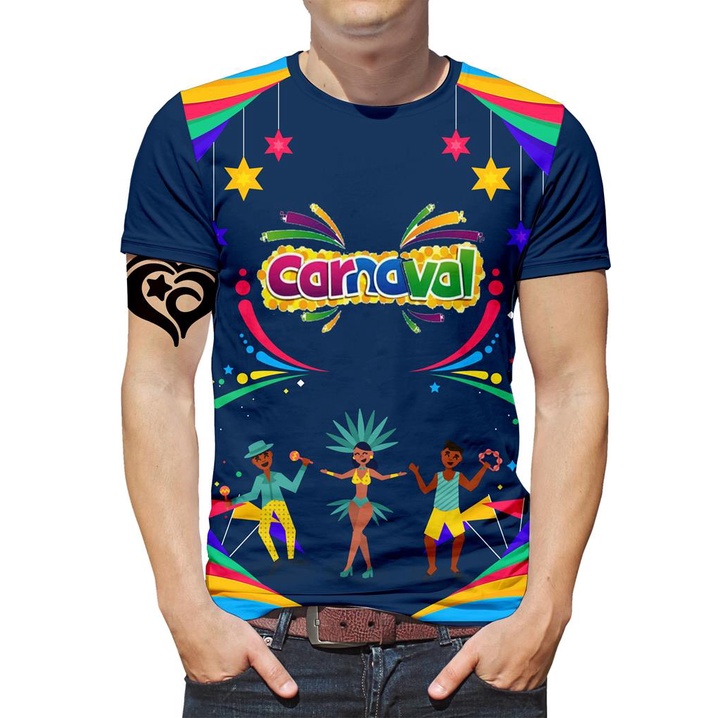 Camiseta Carnaval Masculina Samba Festas Blusa Abada est1 | Shopee Brasil