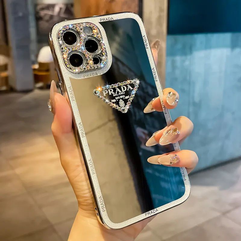 Capa Prada Diamante Para iPhone 14 12 11 13 Pro Max Plus XS XR X