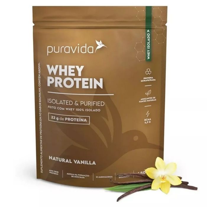 Whey Protein 100% Isolado – Zero Açucar – (450g) – Pura Vida