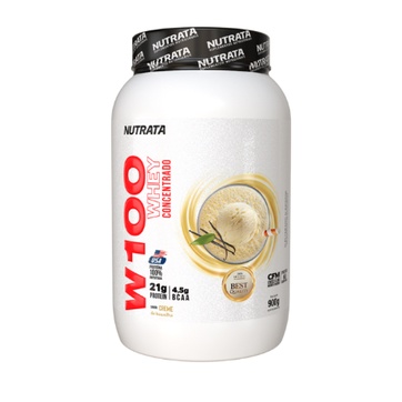 W100 WHEY CONCENTRADO BAUNILHA 900G PT – NUTRATA