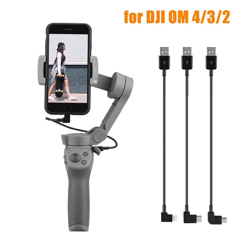 Estabilizador Gimbal DJI Osmo Mobile 6 Acessórios Para Cabo De Telefone Móvel OM 6/5/4/2/3 Tipo C Carregamento Micro USB IOS Smartphone