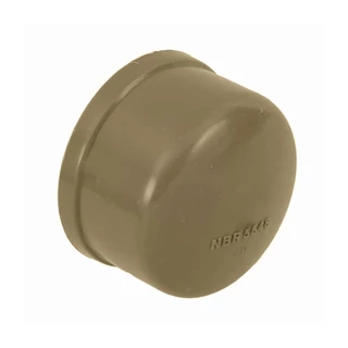 Cap Tampão Soldável 20mm (1/2'') PVC Marrom
