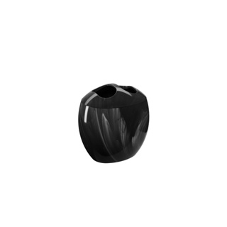 Porta Escova De Dente Coza Spoom 10,6 x 8,5 x 10,6 cm Mármore Preto
