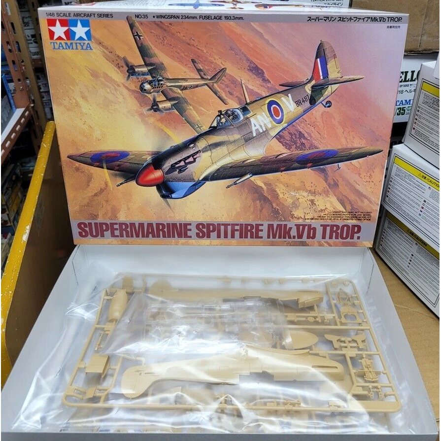 Supermarine Spitfire Mk.Vb TROP TAMIYA 1/48 Kit Modelo Plástico 61035 ...