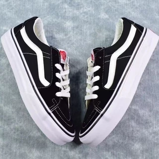 Lançamento do novo SK8-LOW brasileiro preto e branco clássico masculino e feminino de baixa classe Lona Sapatos casuais VN0A4UUK6BT H33V