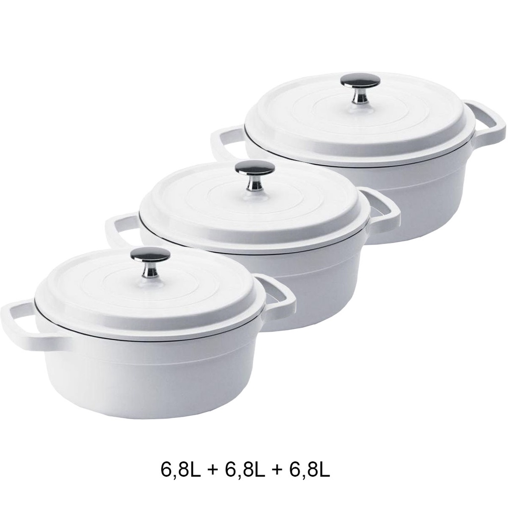 Kit Conjunto Caçarola Hercules Revestimento Ceramico Indução