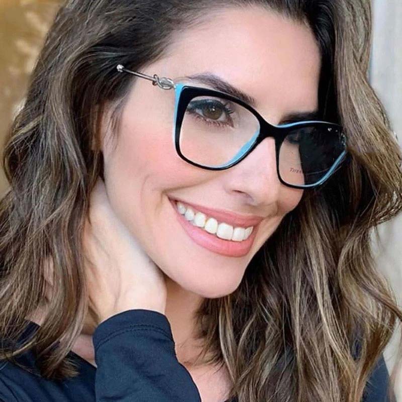 Women Cat Eye Glasses Vibrant Rhinestone & Pearls Frames Shade Glasses