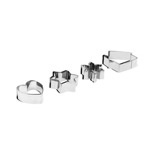 Conjunto De Cortador Biscoito Sortido Brinox Glacê 4 Peças