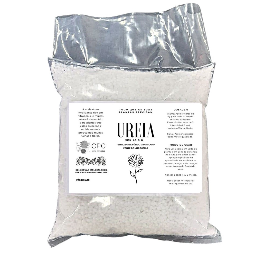 Adubo Fertilizante Ureia NPK 46-0-0 Saco de 10 KG