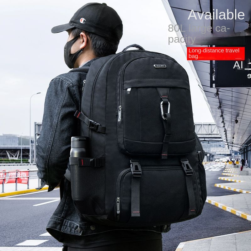 Mochila masculina de viagem de grande capacidade para viagem, grande ...