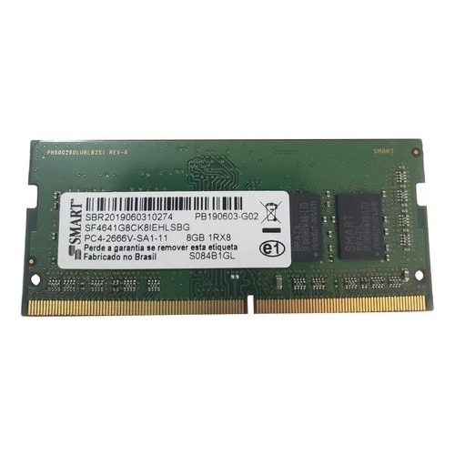 Memória Smart ddr4 8GB Notebook Pc4-2666V 1rx8 | Shopee Brasil