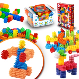 Jogo De Montar Plakt Com 84 Peças Blocos Brinquedo Educativo - Carrefour