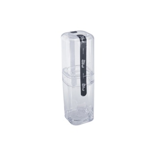 Porta Escova De Dente Com Tampa Coza Splash 6,5 x 6,5 x 22,5 cm Cristal
