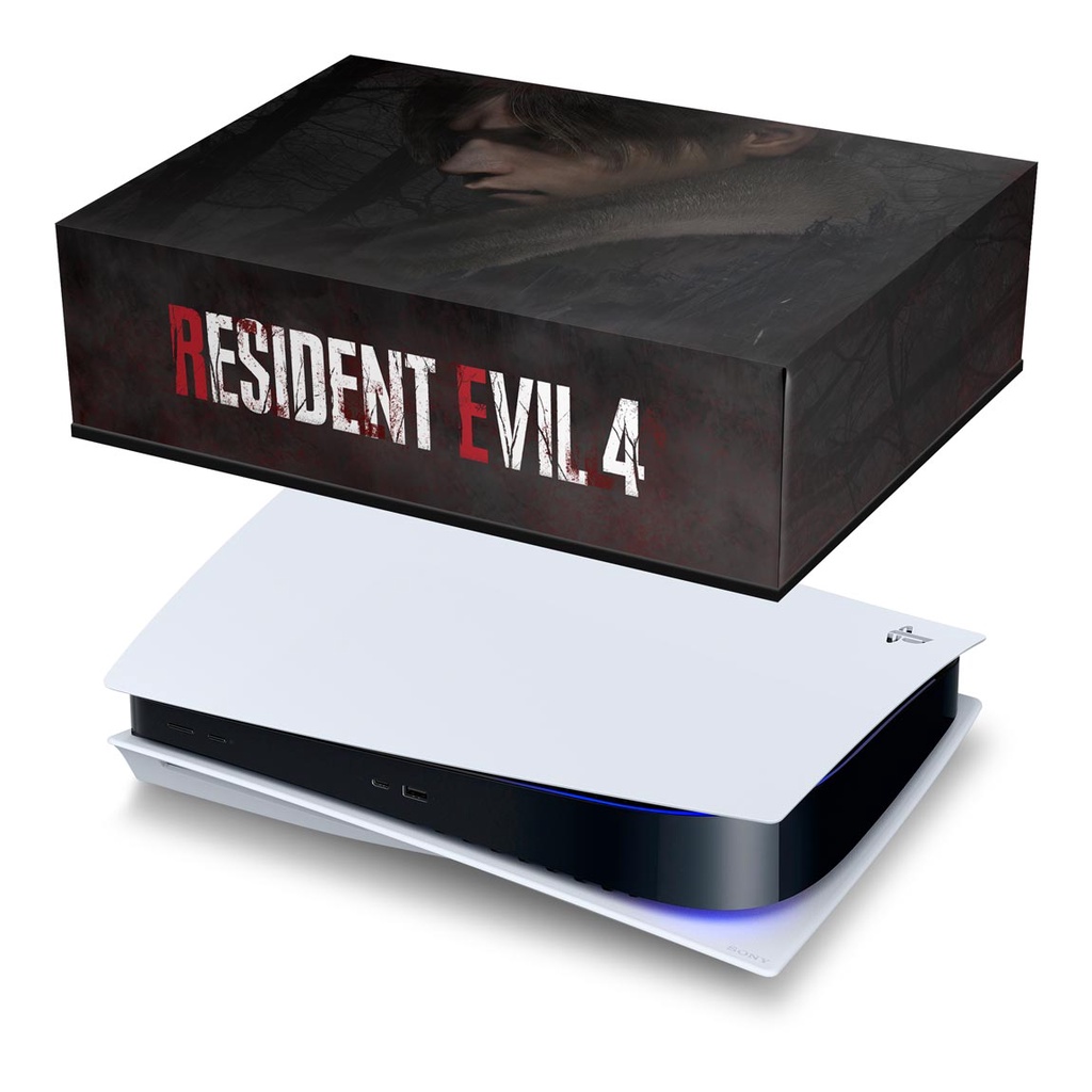 PS4 Pro Capa Anti Poeira - Resident Evil 4 Remake - Pop Arte Skins