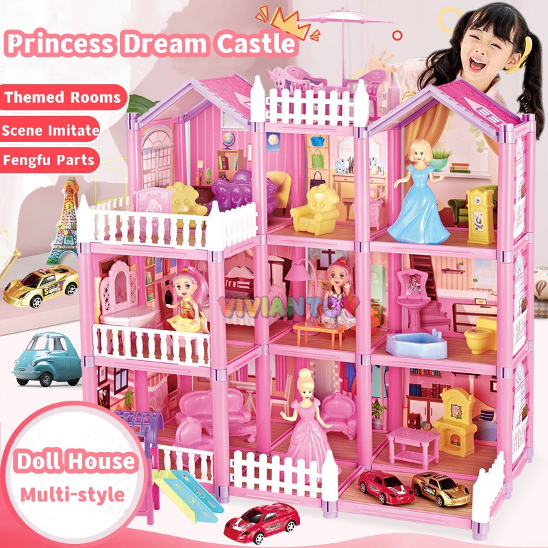 Doll house set for girls new arrivals