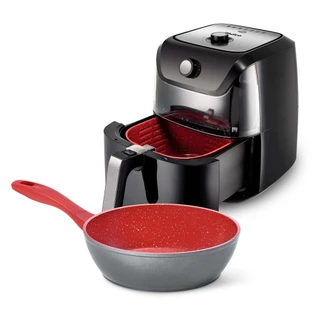 Airfryer Visor Glass Philco e Panela Polishop Day By Day 24Cm Vermelha