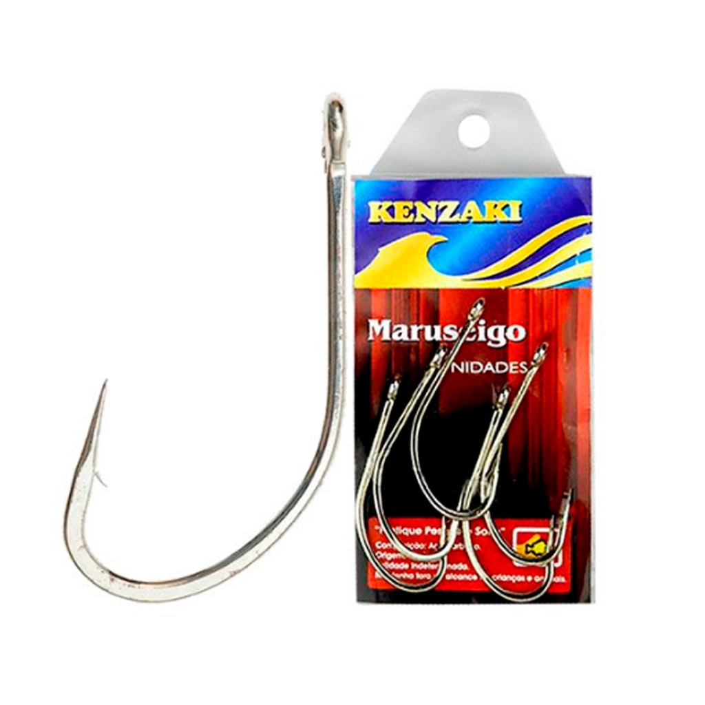 Anzol Kenzaki Maruseigo Níquel Tamanho 32 com 5 Unidades | Shopee