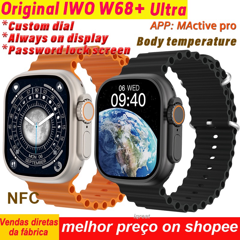 Smartwatch w68 online caracteristicas