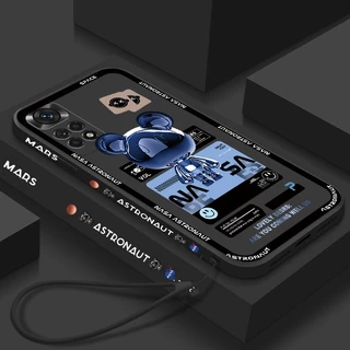 Capa De Urso Da Moda Redmi Nota 11 11s 10 10s 9 9S 10C 12 Pro NASA Celular Flexível À Prova De Choque