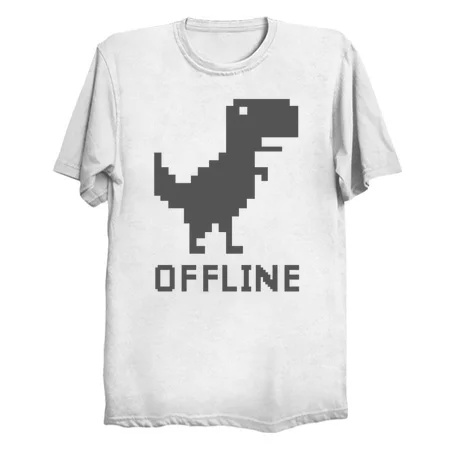 Sem internet dino t camisa 100% algodão puro dinossauro sem internet  dinossauro jogo dino jogo