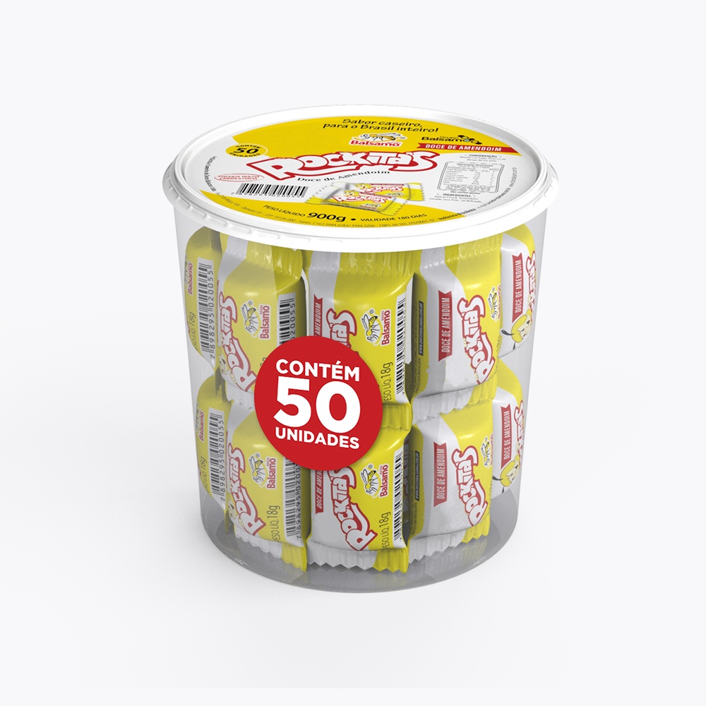 Pote Pacoca Rolha Pacoquita Individual 50und Balsamo | Shopee Brasil