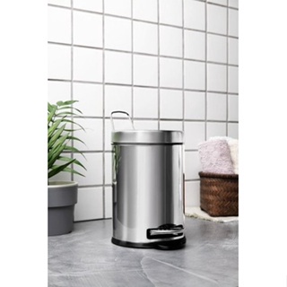 Lixeira Com Pedal Brinox Decorline 12 Litros Aço Inox
