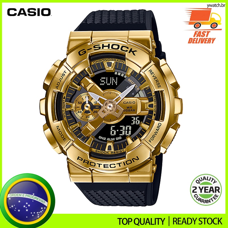 Relógio GM110 Relógio De Pulso Esportivo Masculino GM-110G-1A9PR À Prova D'água Relógio De iluminação Automática