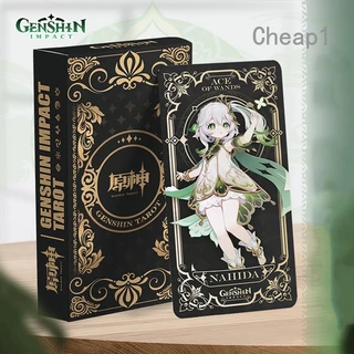 56Pcs/Box Genshin Cartas De Tarô De Impacto Coleção De Jogo