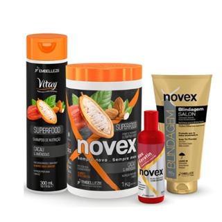 KIT NOVEX SALÃO EM CASA SELAGEM NATURAL