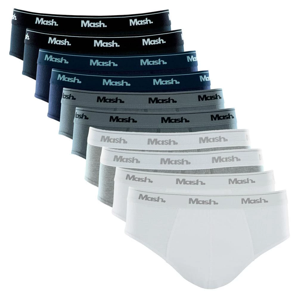Kit 10 Cuecas Slip Algodão
