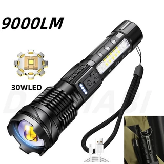 2023 Lanterna Laser Alta Forte Super Brilhante Tática 7 Modo Luz De Emergência Externa