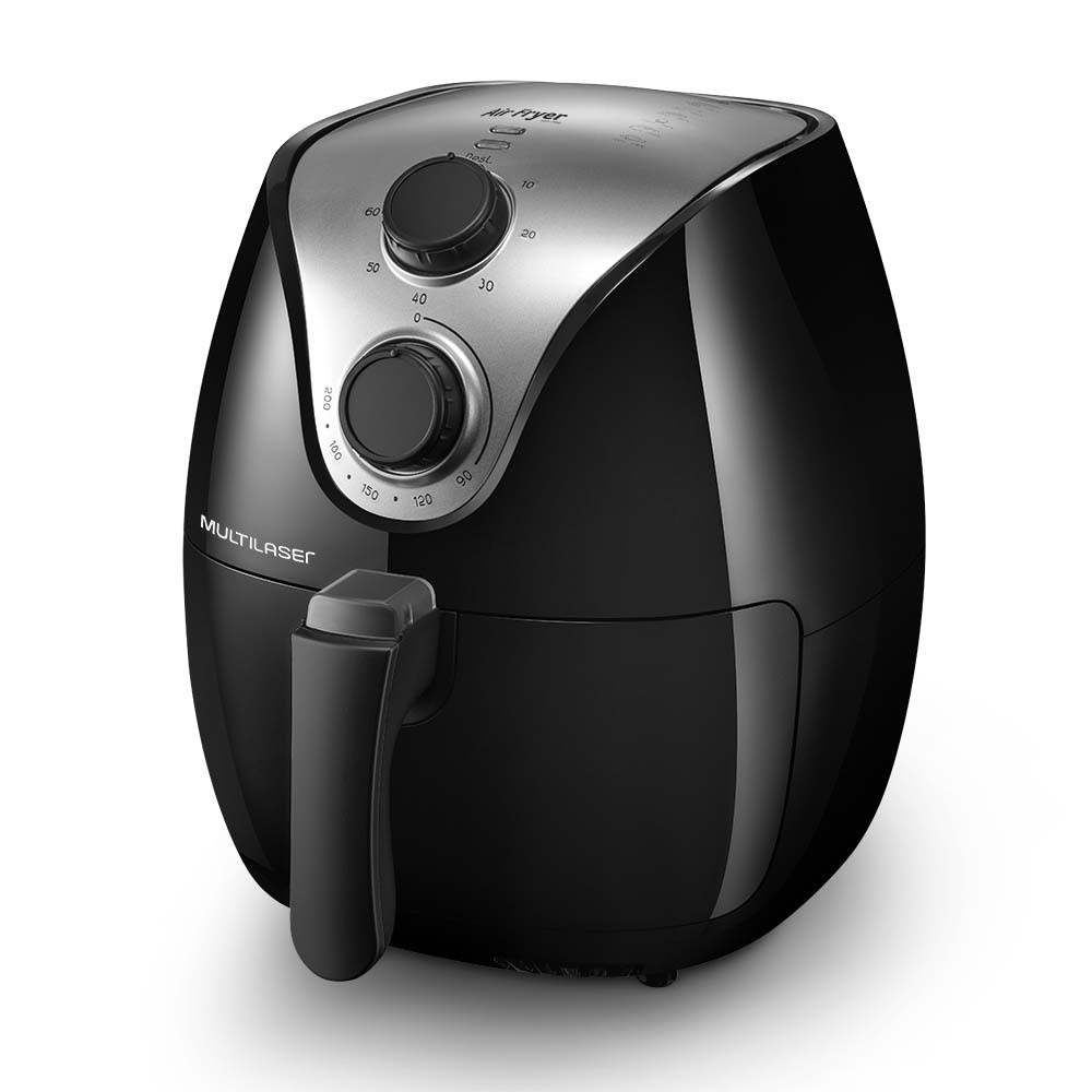 Fritadeira Air Fryer Black - 8 Litros - 2500w - Multilaser - Loja Mega