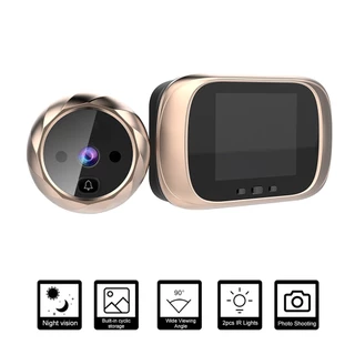 Olho Mágico Digital De Porta Visor Olho Magico Com Camera Visão Noturna Tiro Fotográfico Para Segurança Doméstica [wehobr]
