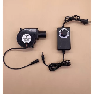 Ventilador De Ar De Alto Volume BBQ 7530 Soprador 12V 3700R Velocidade Ajustável Para C/D A0KF