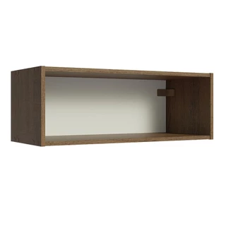 Armário de Cozinha Aéreo com Nicho Aberto 60cm Rustic Emilly Madesa