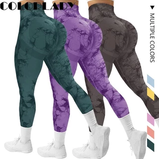 Calça Legging Feminina Calça De Ginástica Tie Dye Calça Cintura Alta