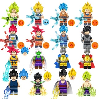 Kit 3 Bonecos Dragon Ball Z Goku Super Sayajin Blue ssj blue no Shoptime