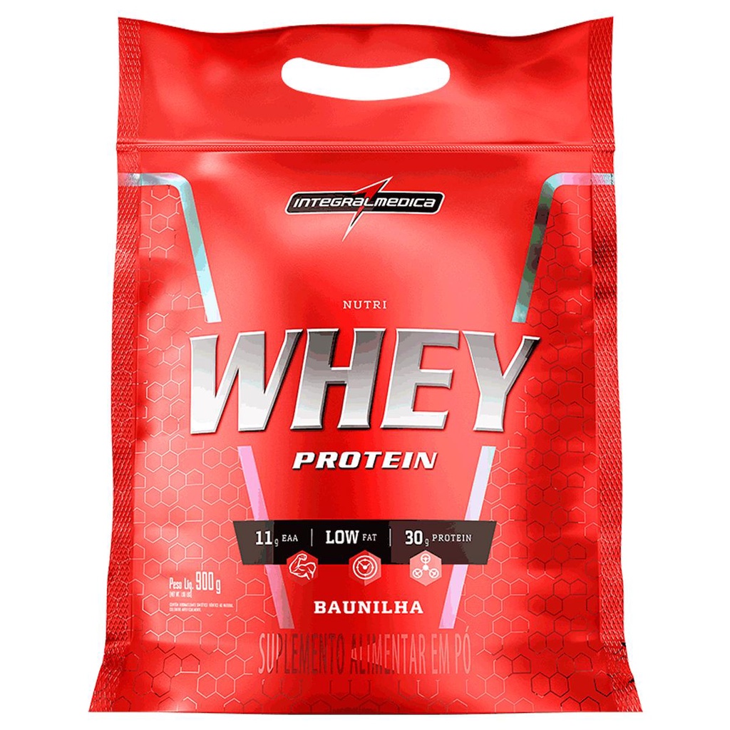 Whey Protein Nutri Isolado Concentrado Baunilha 900g Refil – Integralmedica