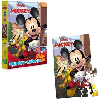Quebra-Cabeça Disney Mickey 60 Peças - Toyster 8000