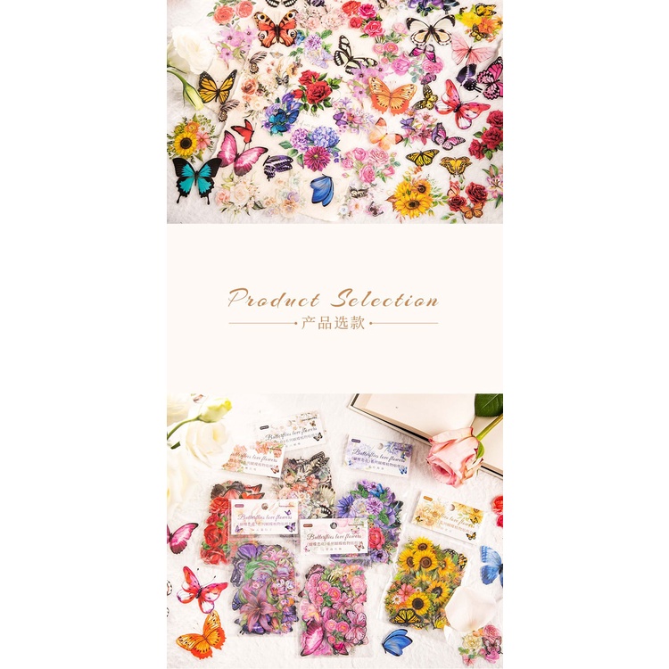 50 Pcs Autocolantes Do Livro De Rascunho Da Fada Vintage Flower ...