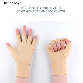 [Rut] 1 Par Novo Luvas De Proteção Anti-Radiação UV Sem Dedos De Tamanho Único