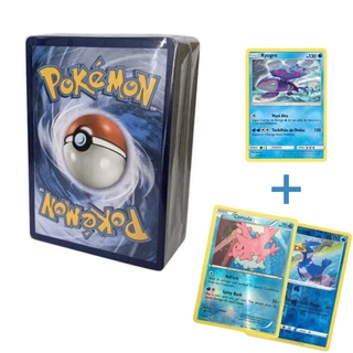 Kit 50 cartas Pokémon tcg sem repetidas 3 brilhantes 1 Pokémon lendário