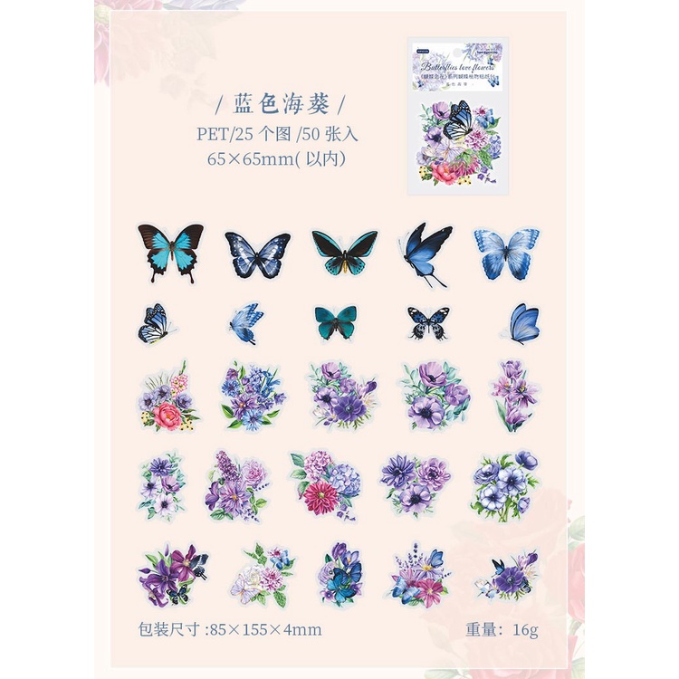50 Pcs Autocolantes Do Livro De Rascunho Da Fada Vintage Flower ...