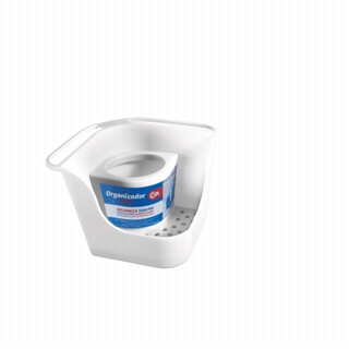 Organizador de Pia Flex Coza Basic 16,6 x 16,6 x 12 cm Branco