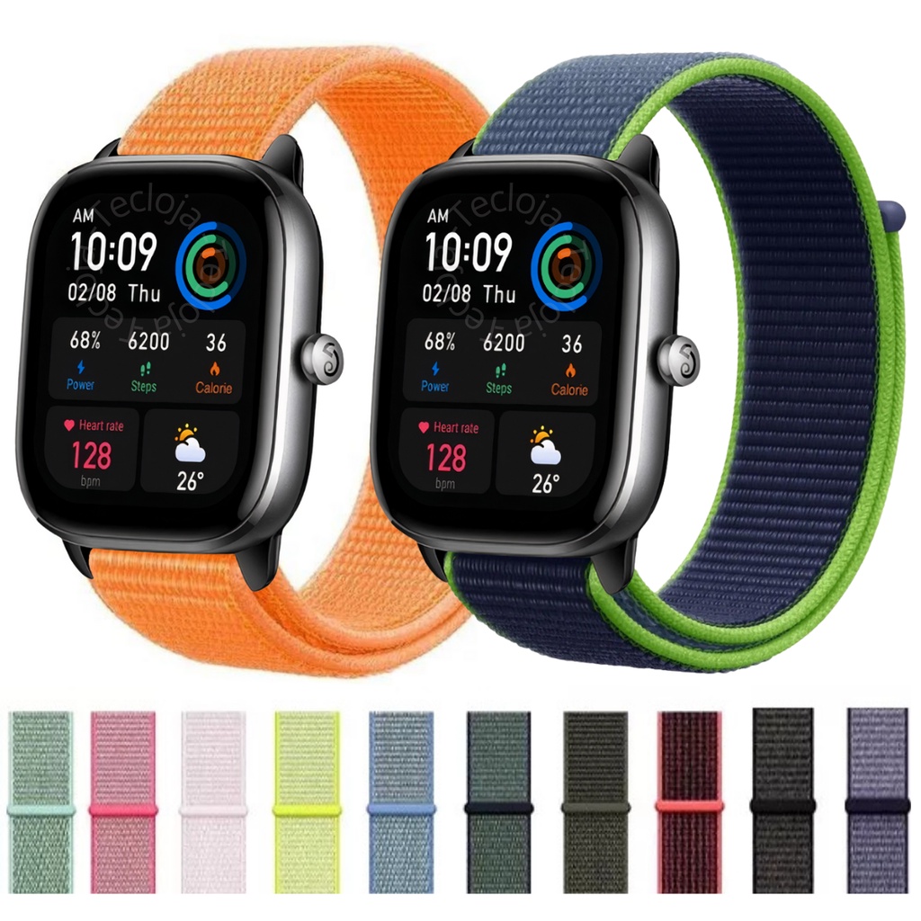 Songsier Bracelet Compatible Avec Amazfit GTS, Bracelet En Élastiques Nylo De 20mm Pour Amazfit GTR 42mm/ GTS 2/GTS 2e/GTS 2 Mini/GTS 3 /Amazfit