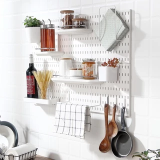 [Kllkyvys] Kits Multifuncionais De Painel De Parede Pegboard Para Escritório