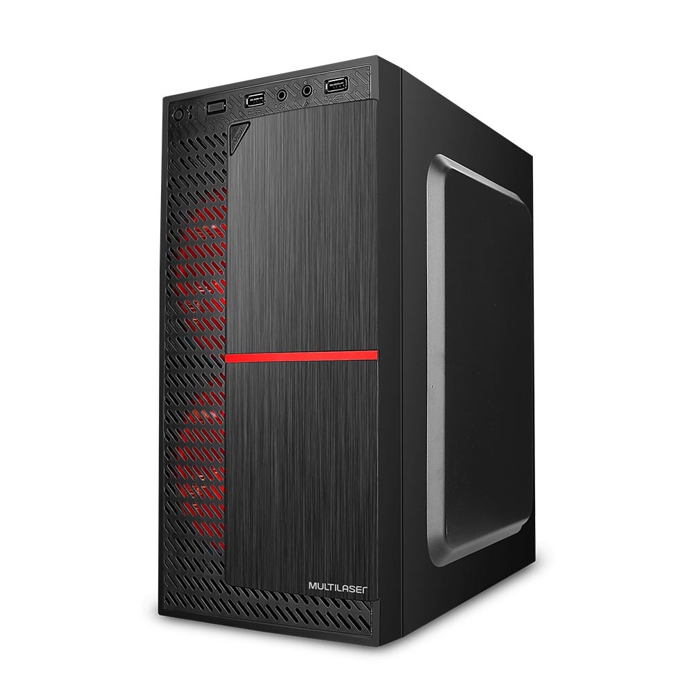 Gabinete Gamer Micro ATX com 2 Coolers Multilaser - GA206